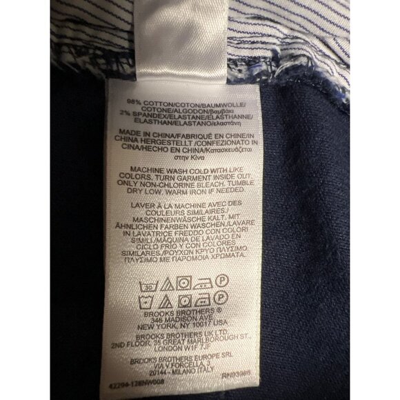 Brooks Brothers Blue Corduroy Pants Regular Fit Men's Size 32 - Picture 13 of 13